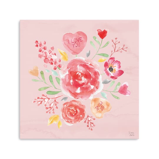 Love Always IV Pink Canvas Giclée Art